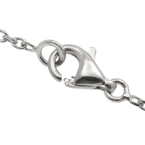 Van Cleef & Arpels Trefle Diamond Necklace 42cm K18 WG White Gold 750 - Picture 5 of 7